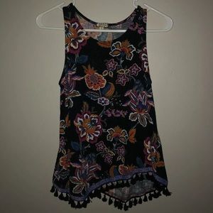 Eyeshadow Tank Top with Tassels Size Small